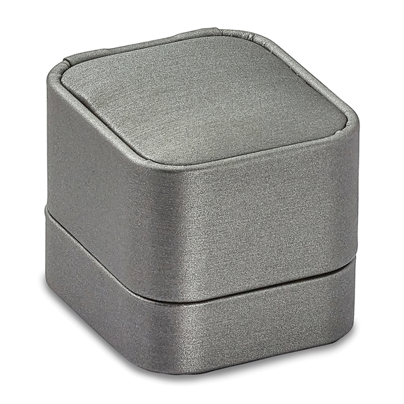 925 Sterling Silver Rhodium-plated Chanel-set Diamond Ring - Picture 6 of 9